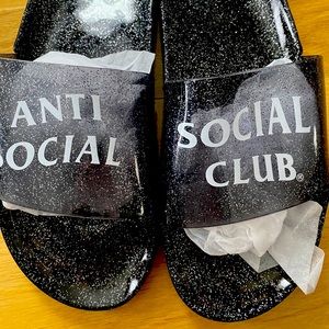 Brand New Anti Social Slides size 42 which is 9US